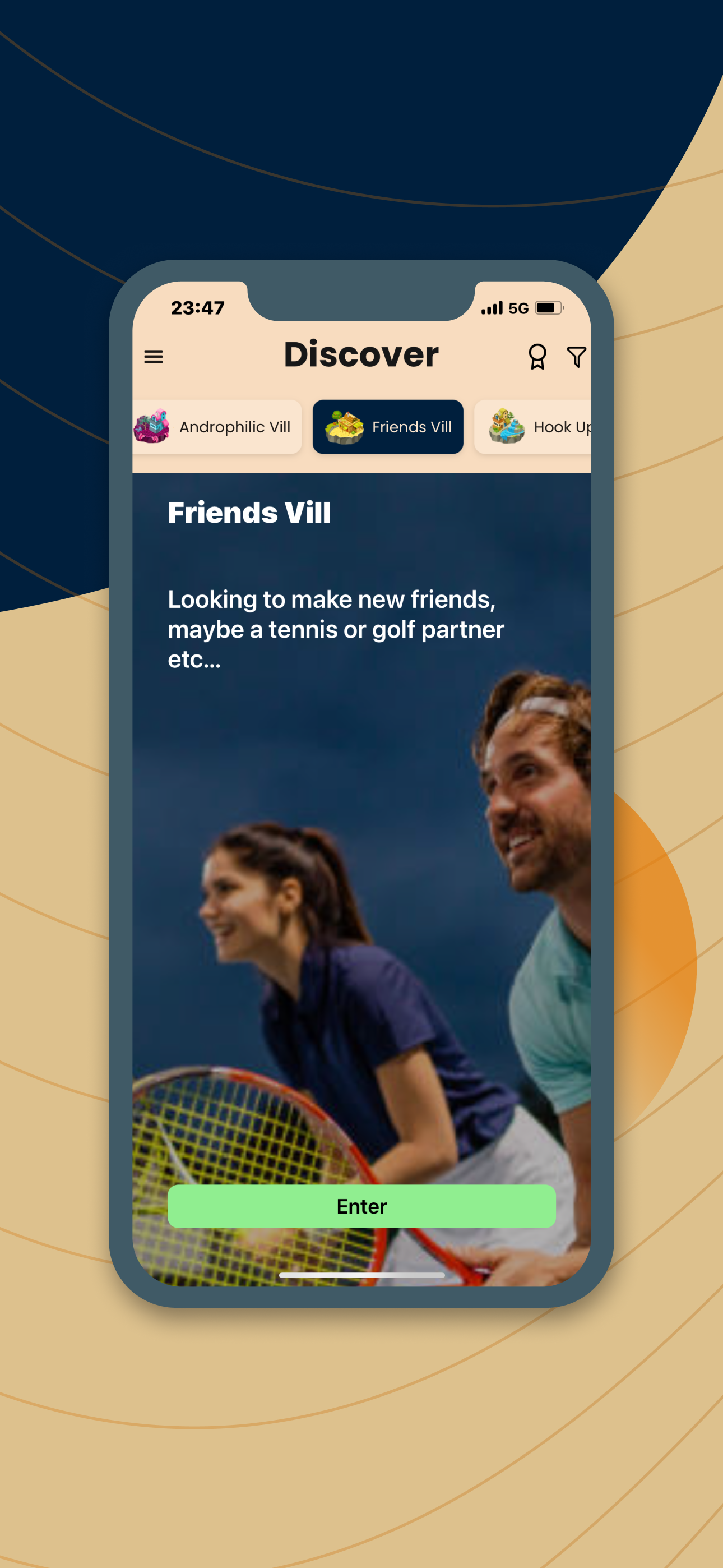 Friends Vill app screenshot